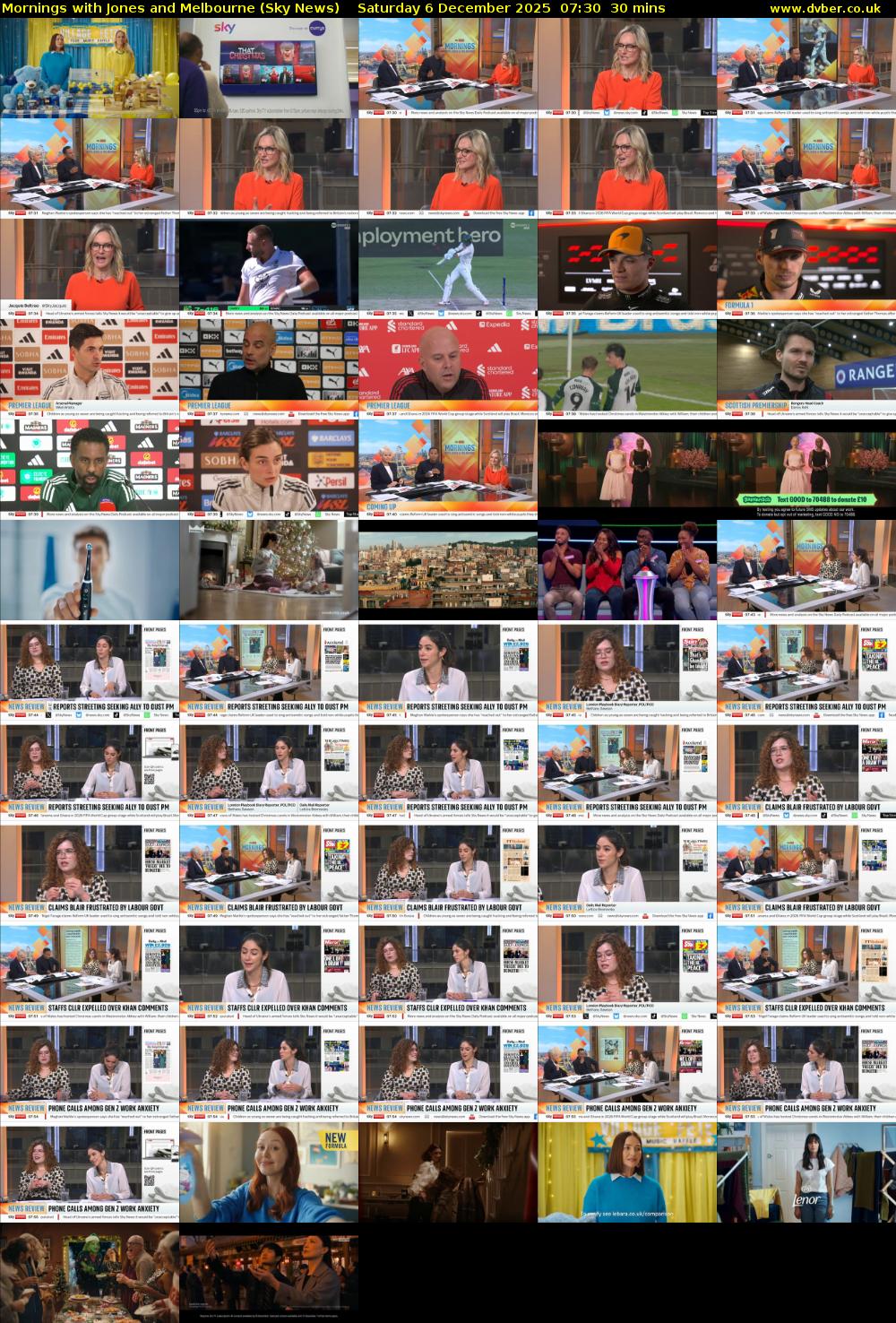 Mornings with Jones and Melbourne (Sky News) Saturday 6 December 2025 07:30 - 08:00