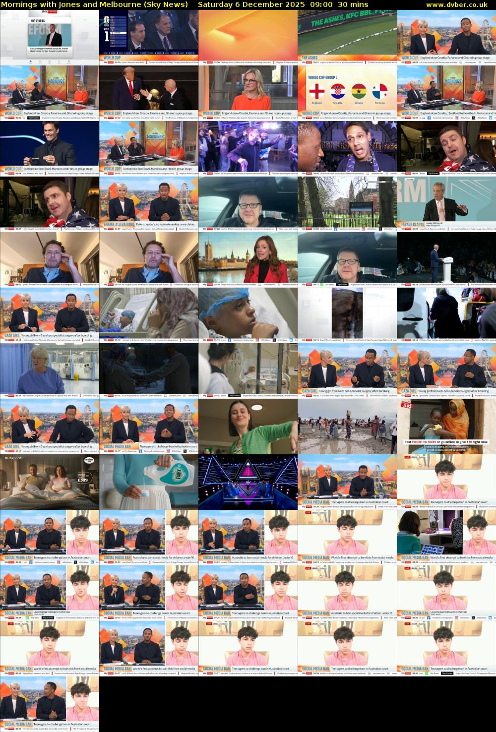 Mornings with Jones and Melbourne (Sky News) Saturday 6 December 2025 09:00 - 09:30