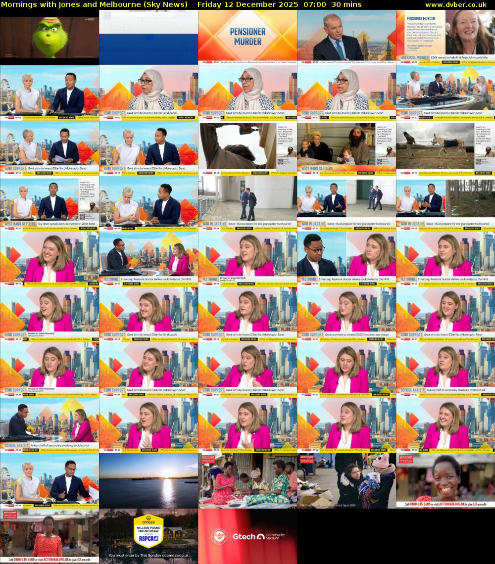 Mornings with Jones and Melbourne (Sky News) Friday 12 December 2025 07:00 - 07:30