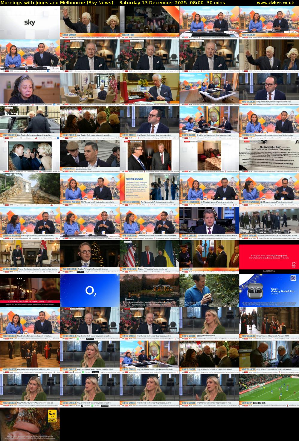 Mornings with Jones and Melbourne (Sky News) Saturday 13 December 2025 08:00 - 08:30