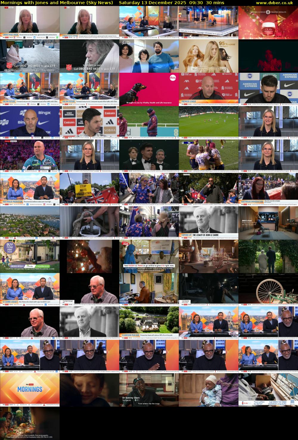 Mornings with Jones and Melbourne (Sky News) Saturday 13 December 2025 09:30 - 10:00