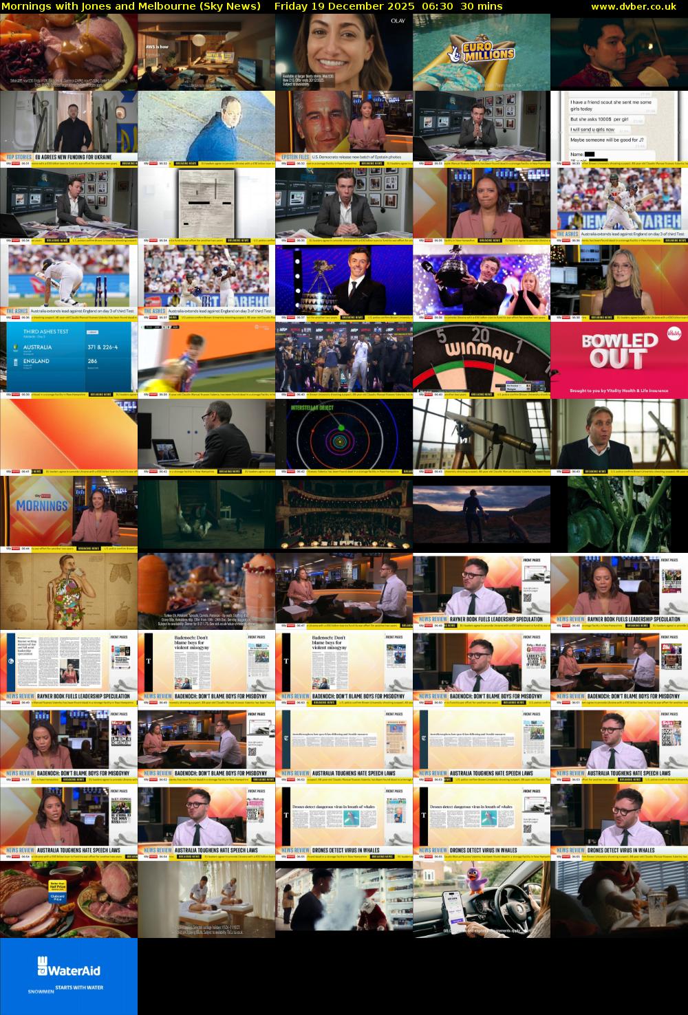 Mornings with Jones and Melbourne (Sky News) Friday 19 December 2025 06:30 - 07:00