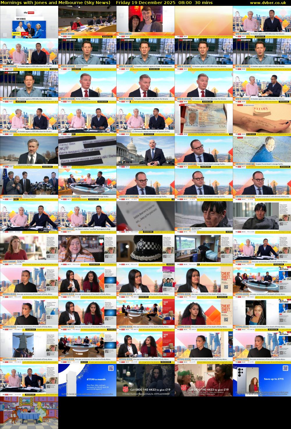 Mornings with Jones and Melbourne (Sky News) Friday 19 December 2025 08:00 - 08:30