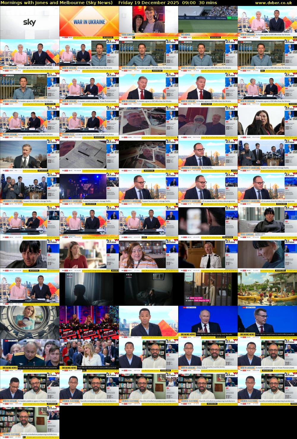 Mornings with Jones and Melbourne (Sky News) Friday 19 December 2025 09:00 - 09:30