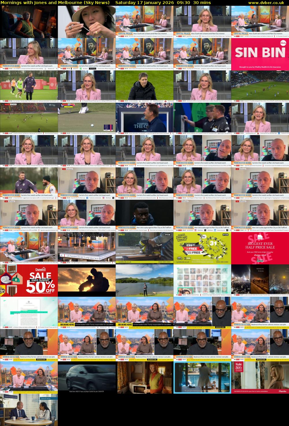 Mornings with Jones and Melbourne (Sky News) Saturday 17 January 2026 09:30 - 10:00