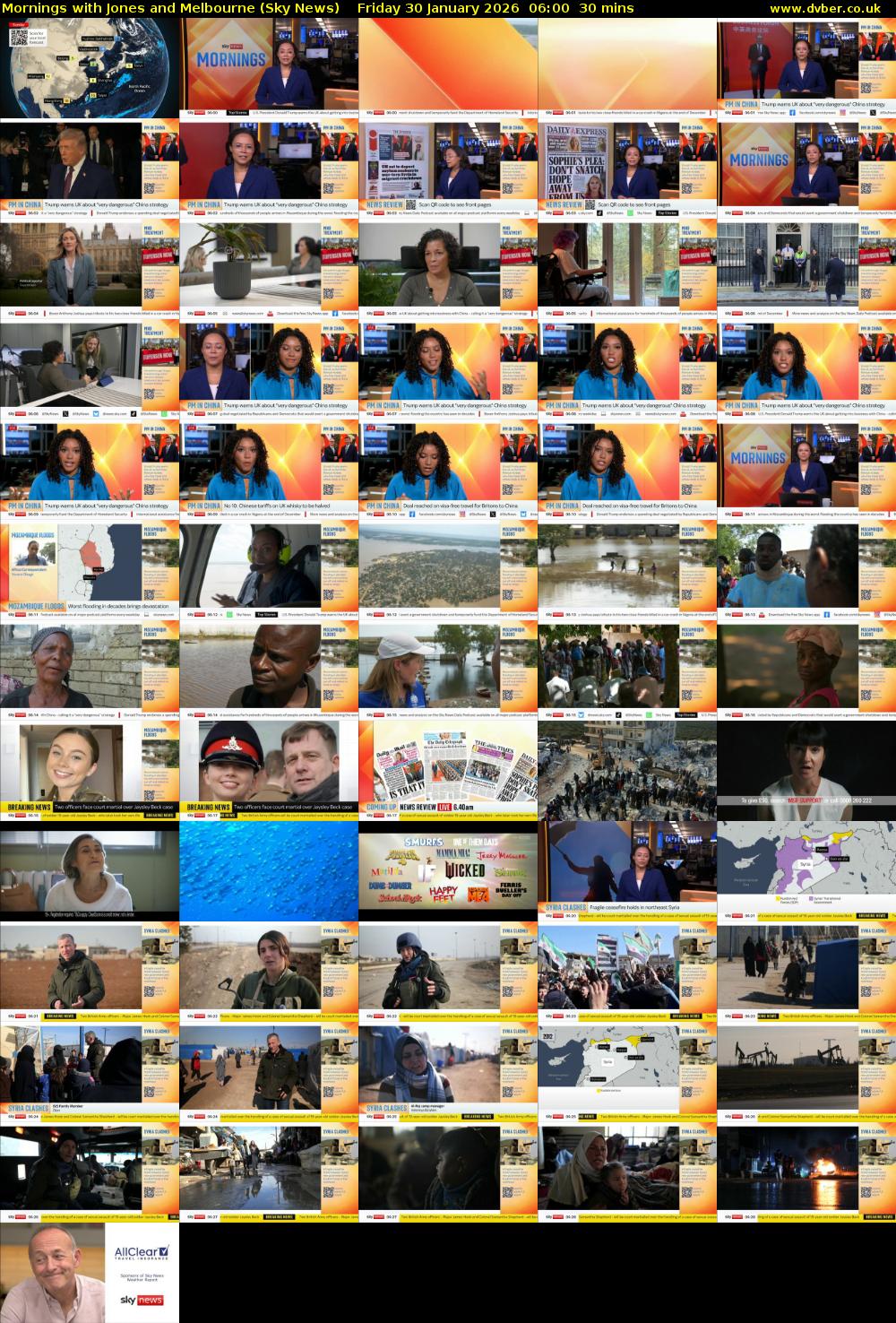 Mornings with Jones and Melbourne (Sky News) Friday 30 January 2026 06:00 - 06:30