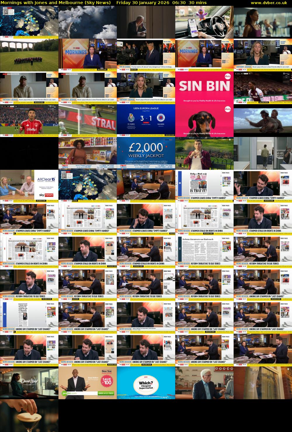 Mornings with Jones and Melbourne (Sky News) Friday 30 January 2026 06:30 - 07:00