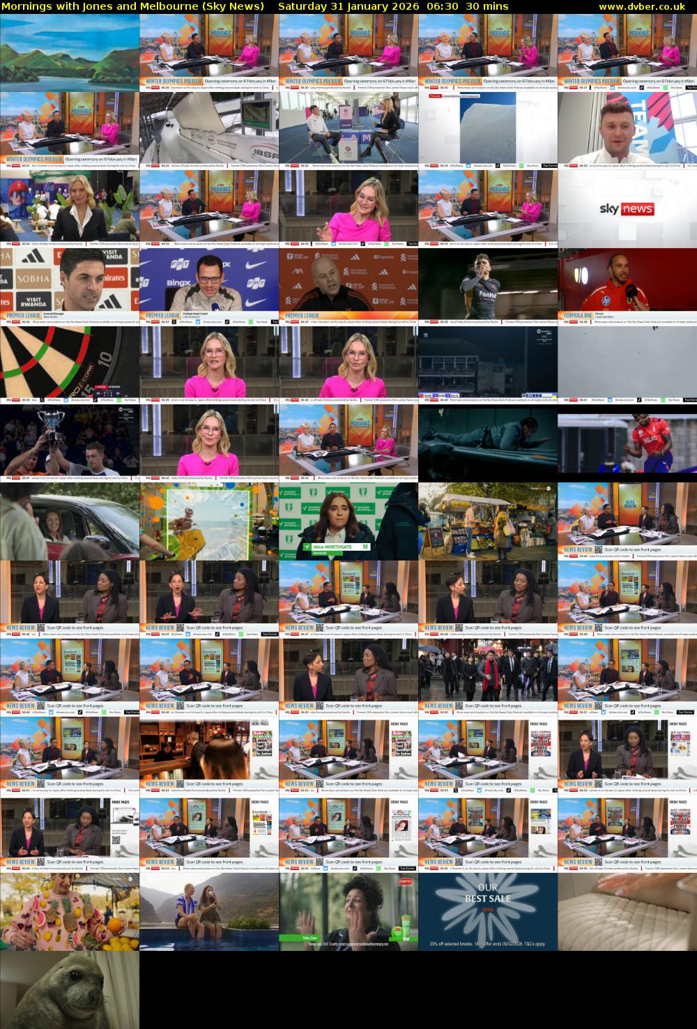 Mornings with Jones and Melbourne (Sky News) Saturday 31 January 2026 06:30 - 07:00