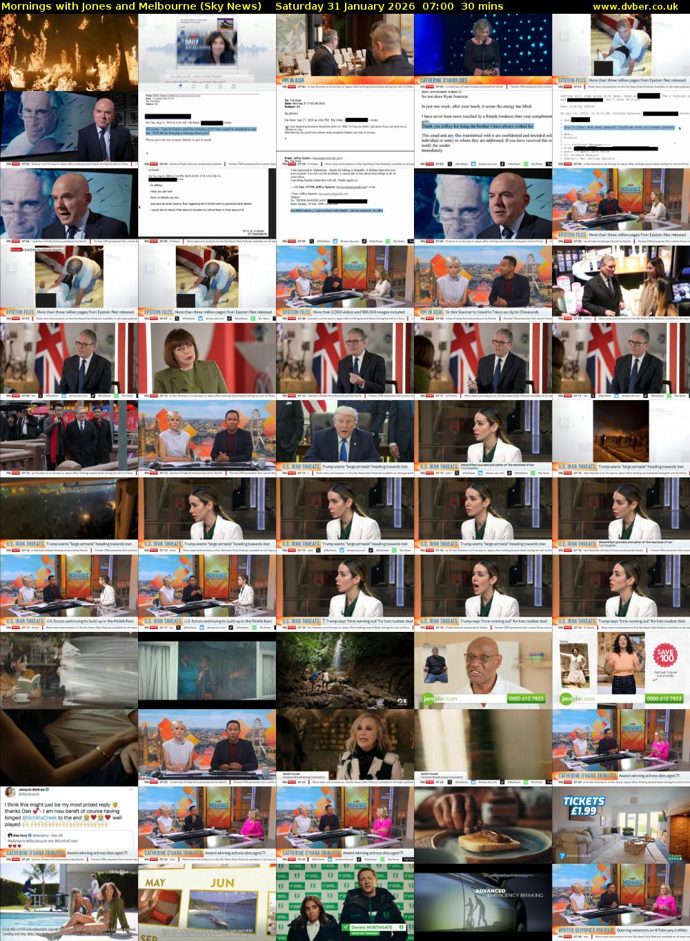 Mornings with Jones and Melbourne (Sky News) Saturday 31 January 2026 07:00 - 07:30