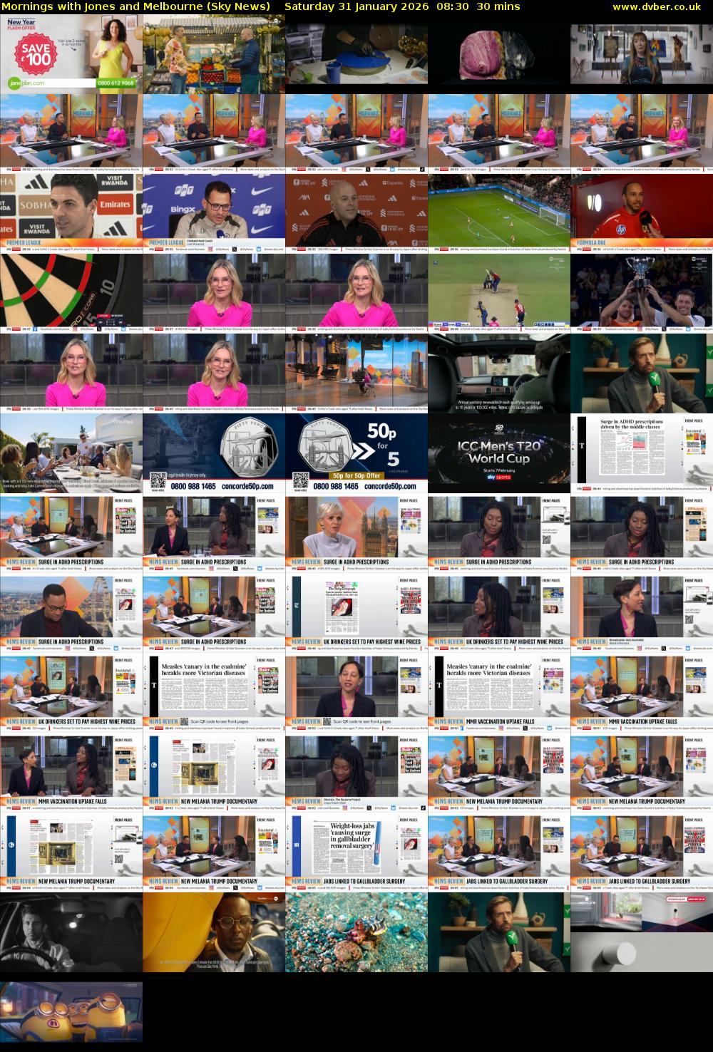 Mornings with Jones and Melbourne (Sky News) Saturday 31 January 2026 08:30 - 09:00