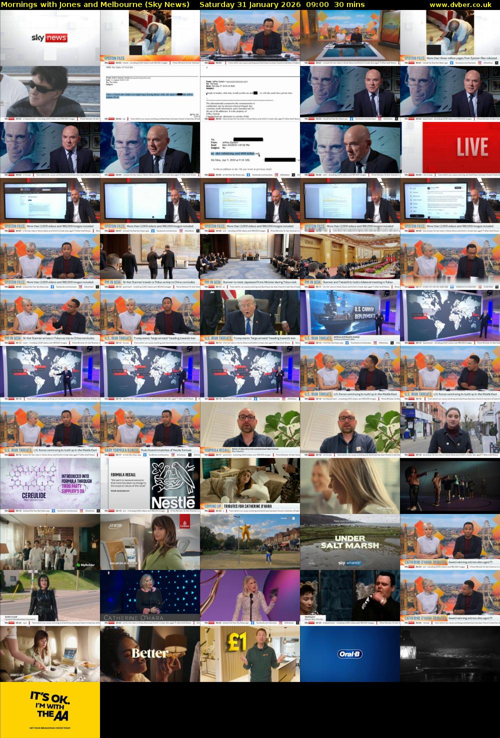 Mornings with Jones and Melbourne (Sky News) Saturday 31 January 2026 09:00 - 09:30