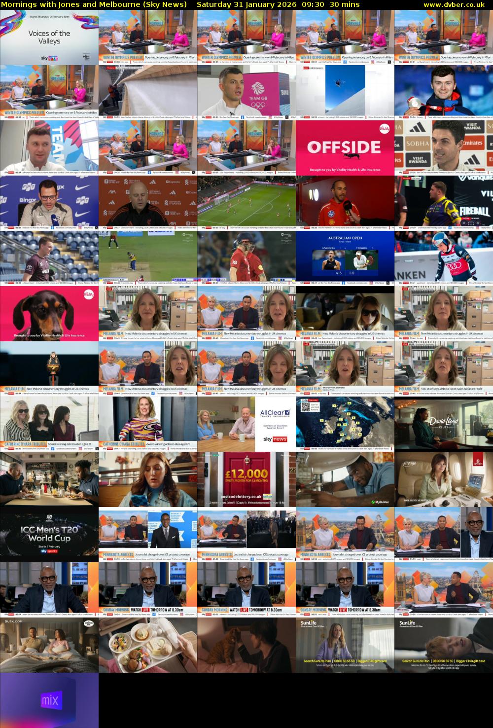 Mornings with Jones and Melbourne (Sky News) Saturday 31 January 2026 09:30 - 10:00