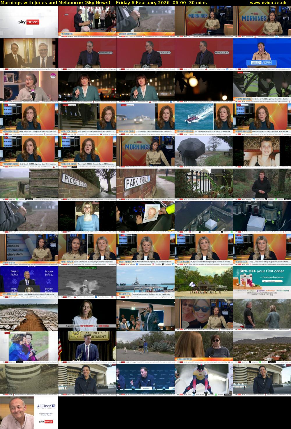 Mornings with Jones and Melbourne (Sky News) Friday 6 February 2026 06:00 - 06:30