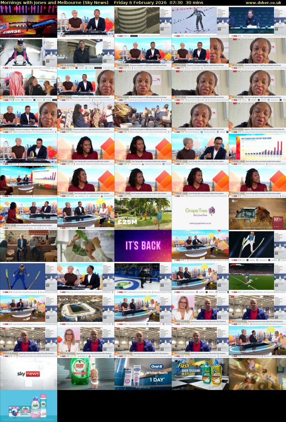 Mornings with Jones and Melbourne (Sky News) Friday 6 February 2026 07:30 - 08:00