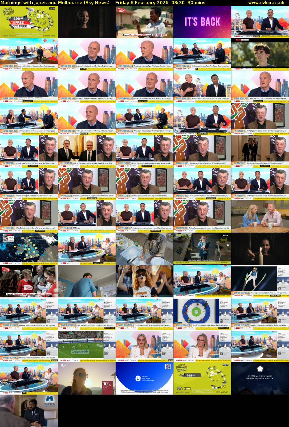 Mornings with Jones and Melbourne (Sky News) Friday 6 February 2026 08:30 - 09:00