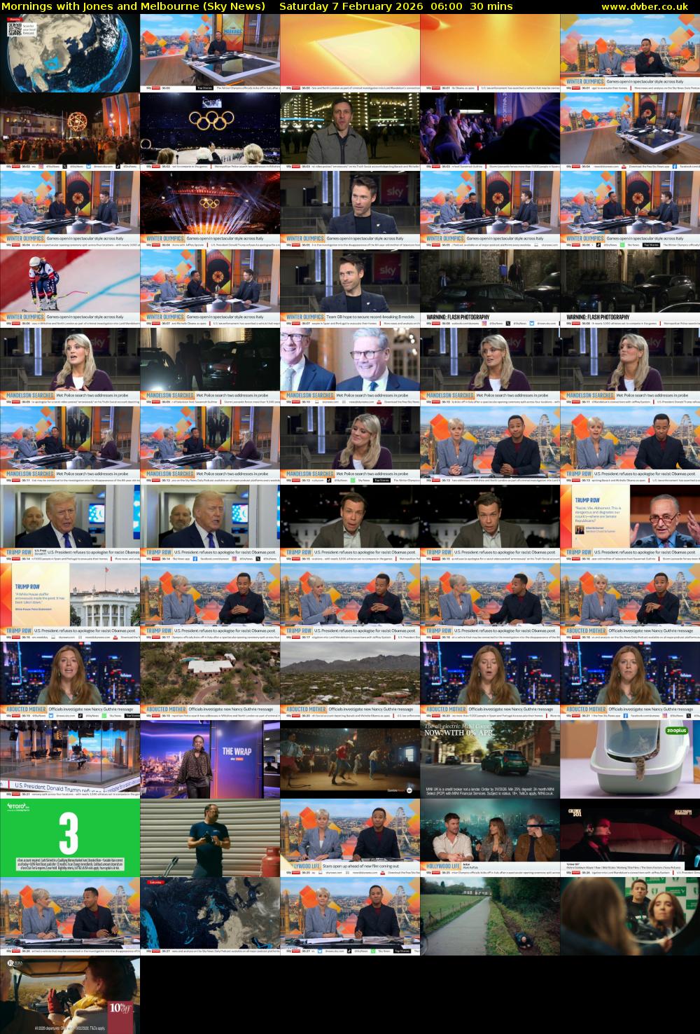 Mornings with Jones and Melbourne (Sky News) Saturday 7 February 2026 06:00 - 06:30