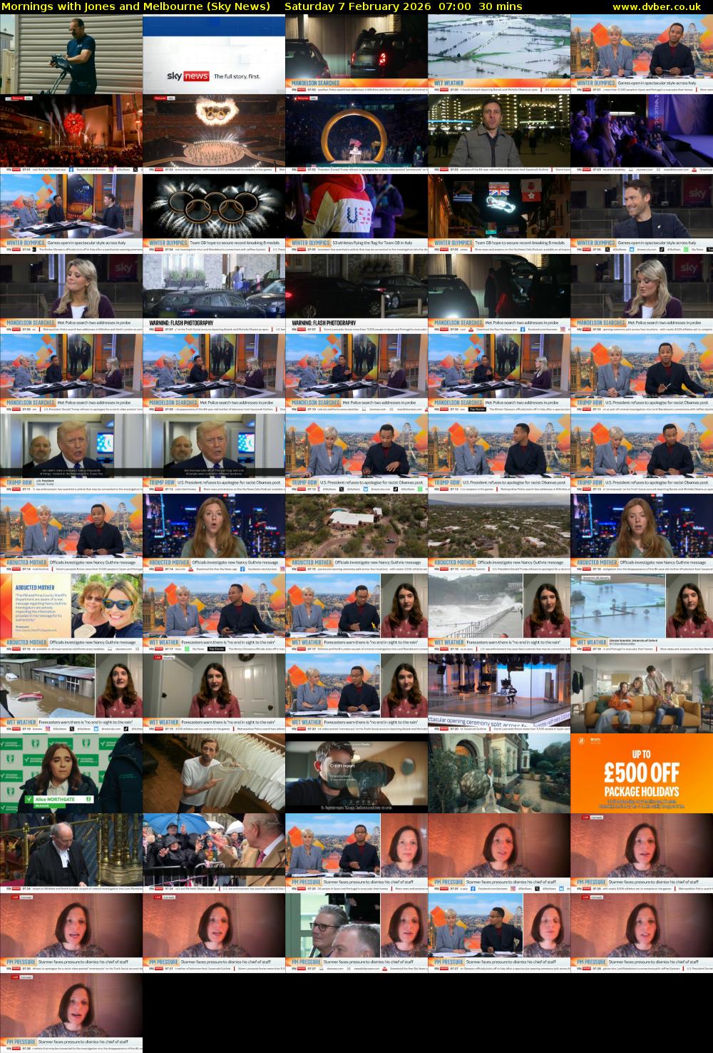 Mornings with Jones and Melbourne (Sky News) Saturday 7 February 2026 07:00 - 07:30