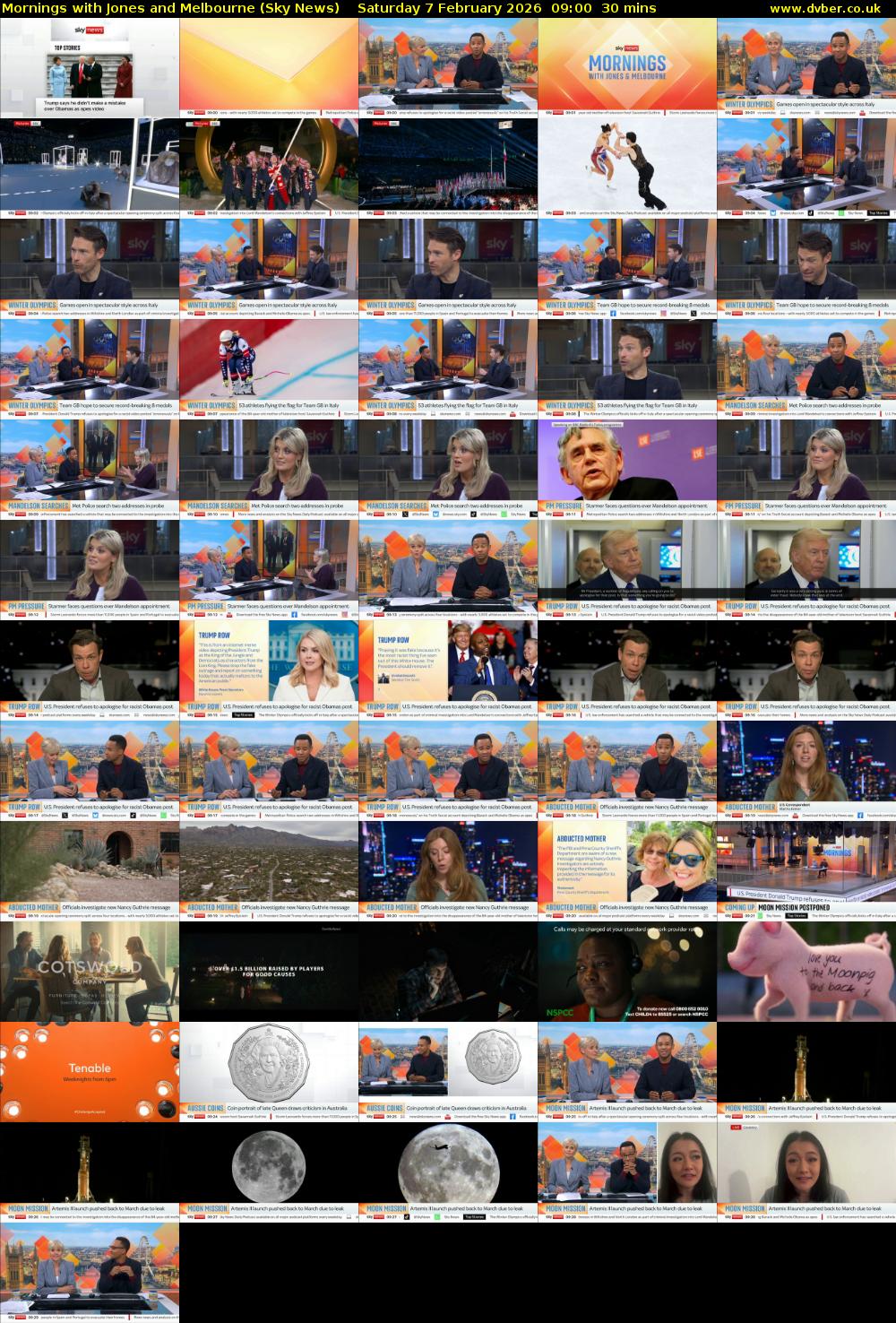 Mornings with Jones and Melbourne (Sky News) Saturday 7 February 2026 09:00 - 09:30