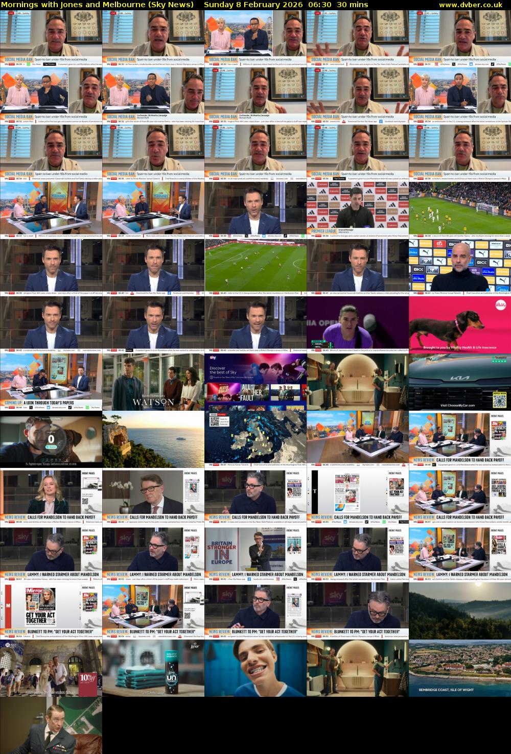 Mornings with Jones and Melbourne (Sky News) Sunday 8 February 2026 06:30 - 07:00