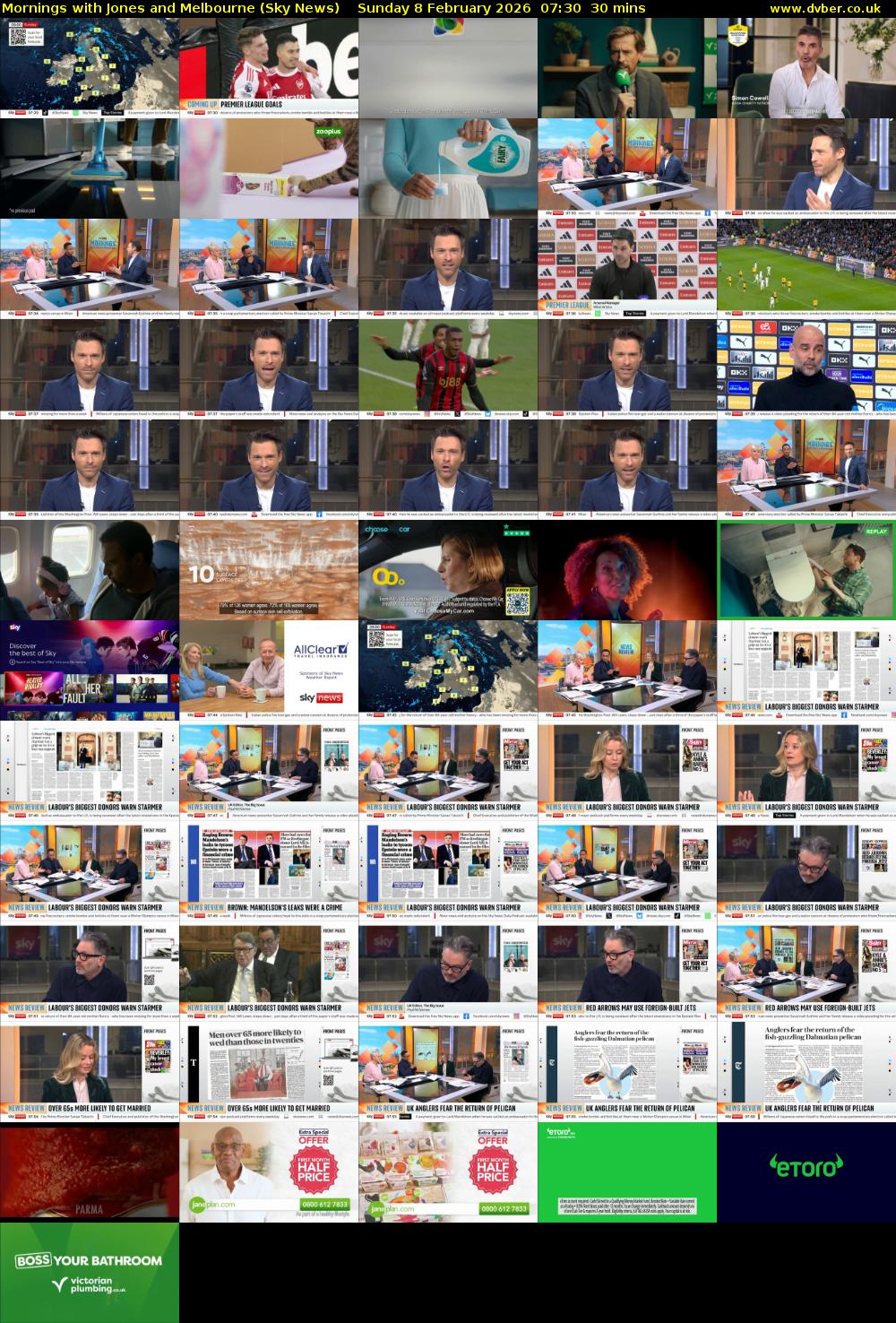 Mornings with Jones and Melbourne (Sky News) Sunday 8 February 2026 07:30 - 08:00