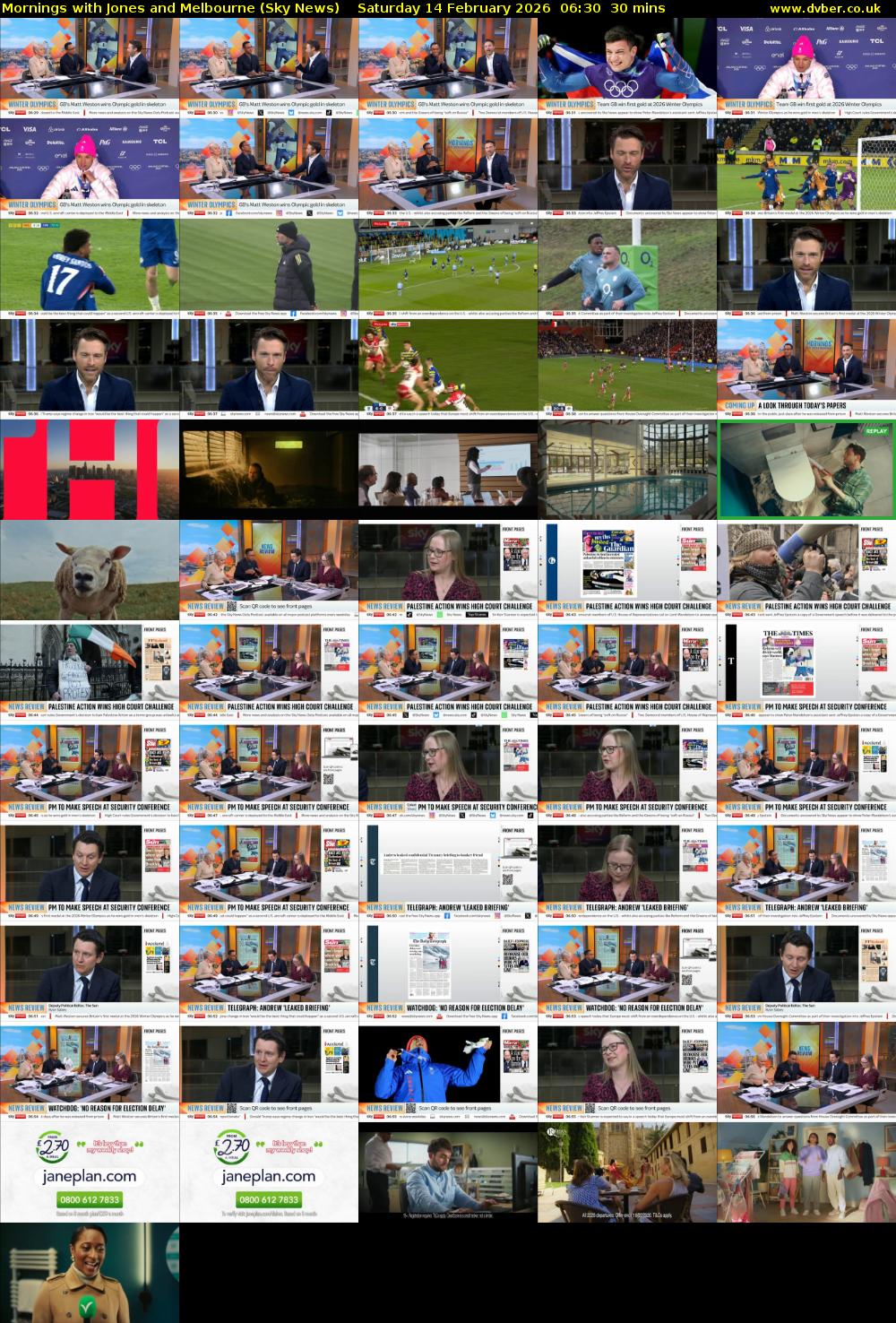 Mornings with Jones and Melbourne (Sky News) Saturday 14 February 2026 06:30 - 07:00