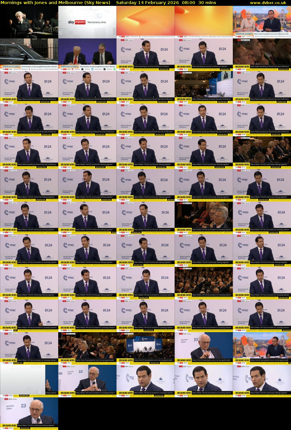 Mornings with Jones and Melbourne (Sky News) Saturday 14 February 2026 08:00 - 08:30