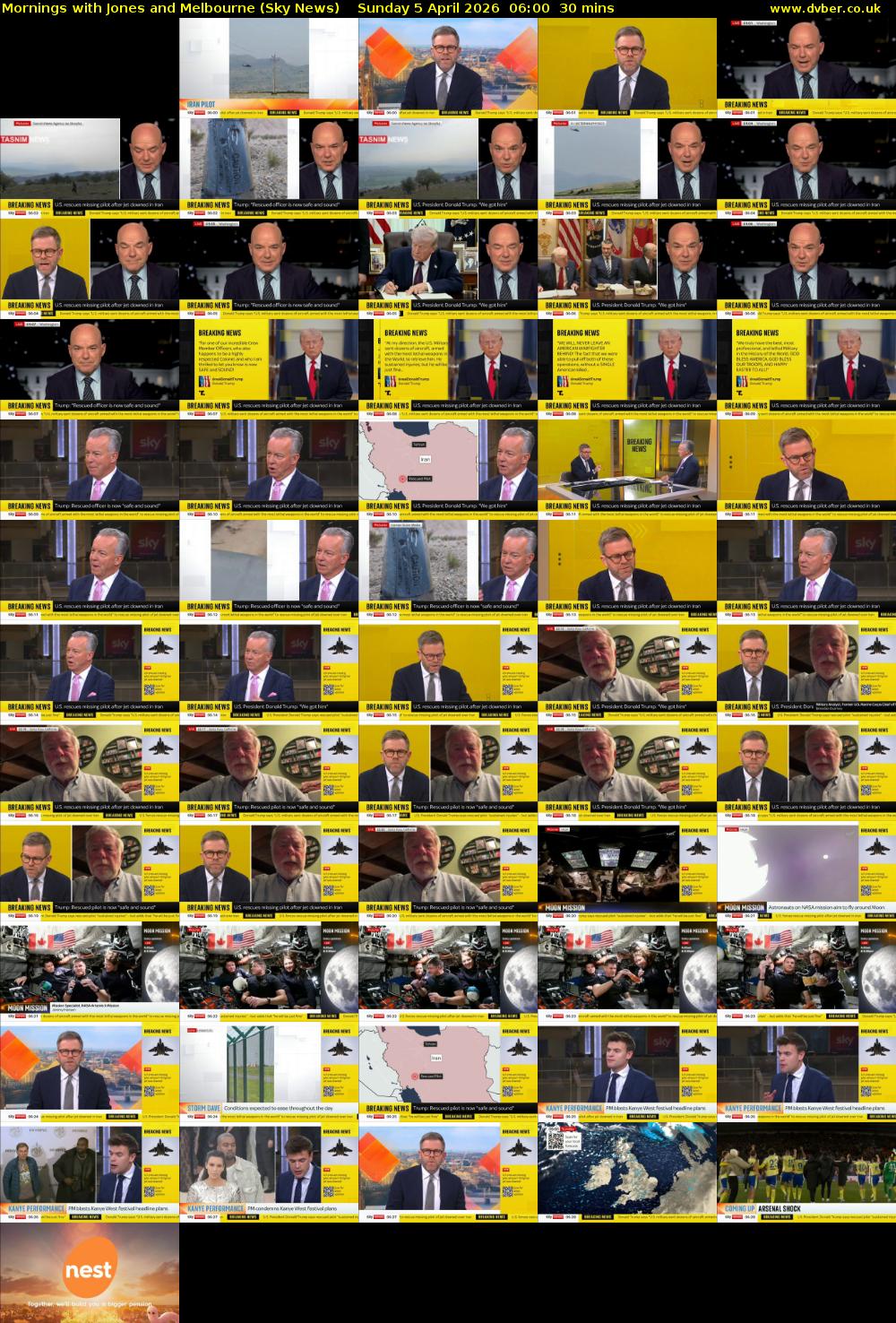 Mornings with Jones and Melbourne (Sky News) Sunday 5 April 2026 06:00 - 06:30