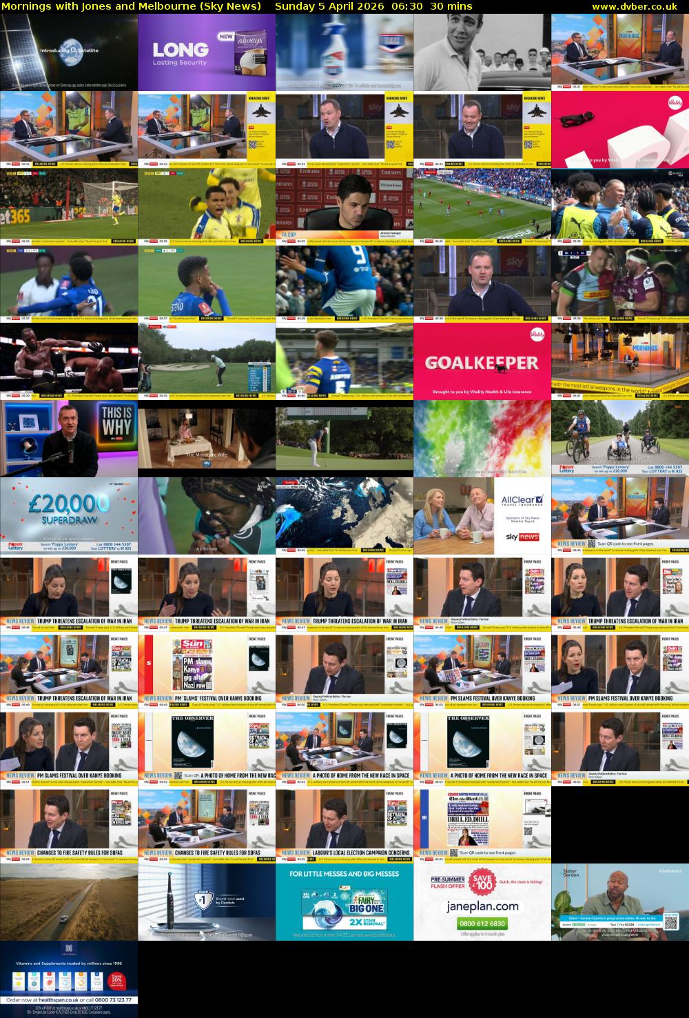 Mornings with Jones and Melbourne (Sky News) Sunday 5 April 2026 06:30 - 07:00