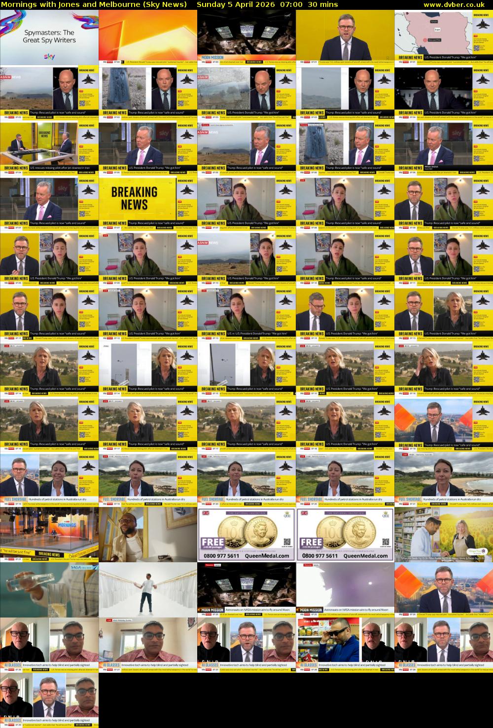 Mornings with Jones and Melbourne (Sky News) Sunday 5 April 2026 07:00 - 07:30