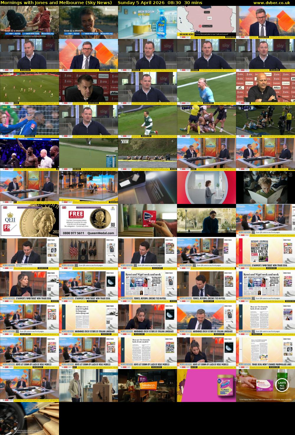 Mornings with Jones and Melbourne (Sky News) Sunday 5 April 2026 08:30 - 09:00