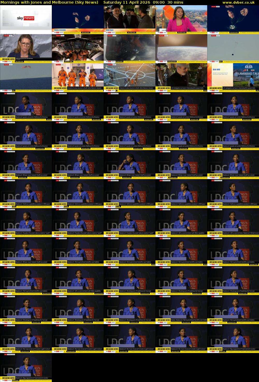 Mornings with Jones and Melbourne (Sky News) Saturday 11 April 2026 09:00 - 09:30