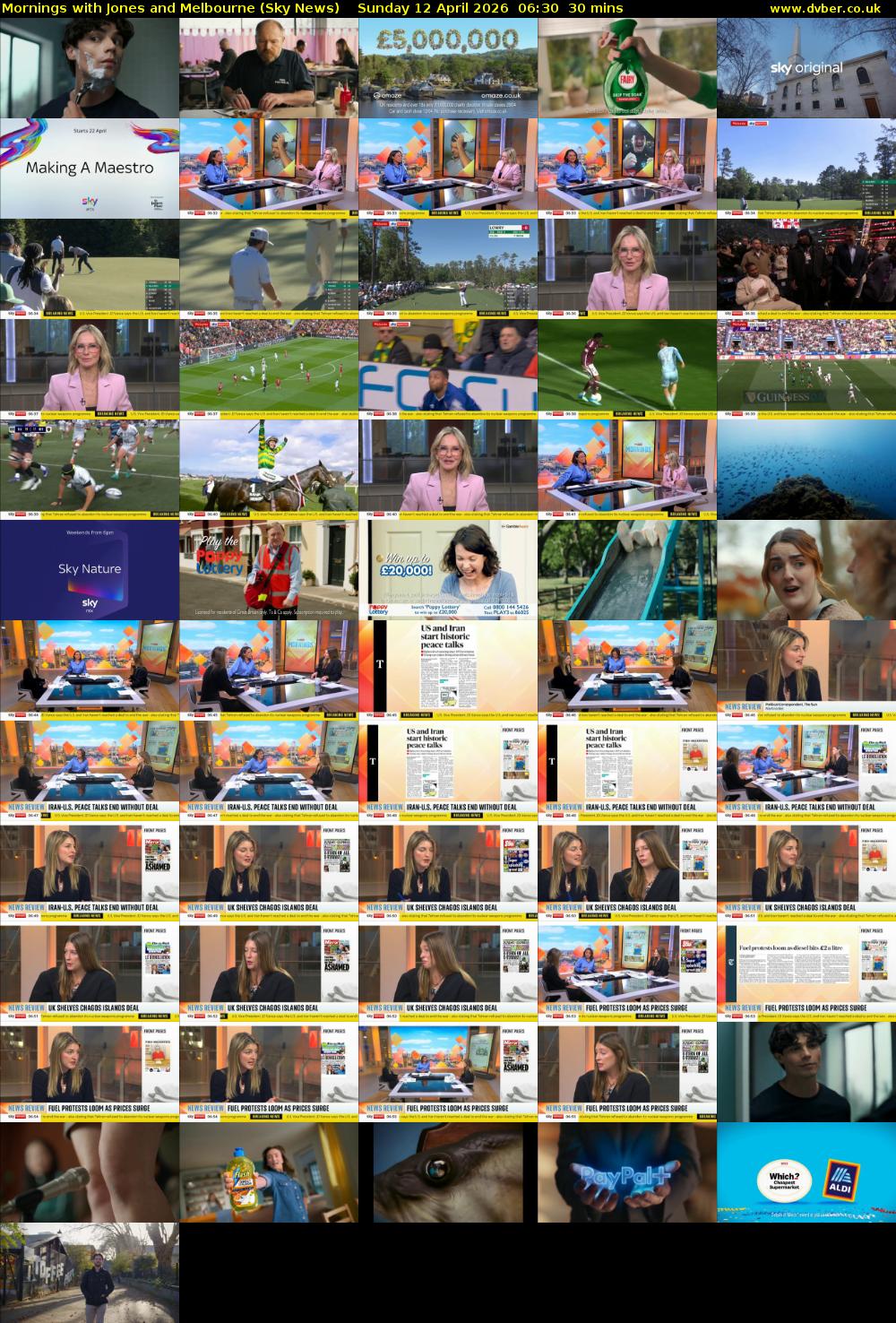 Mornings with Jones and Melbourne (Sky News) Sunday 12 April 2026 06:30 - 07:00