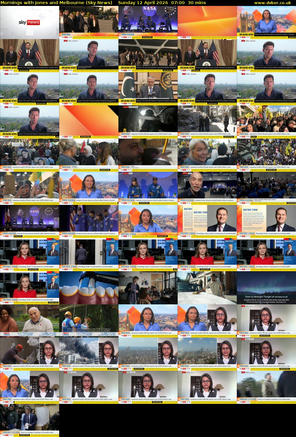 Mornings with Jones and Melbourne (Sky News) Sunday 12 April 2026 07:00 - 07:30