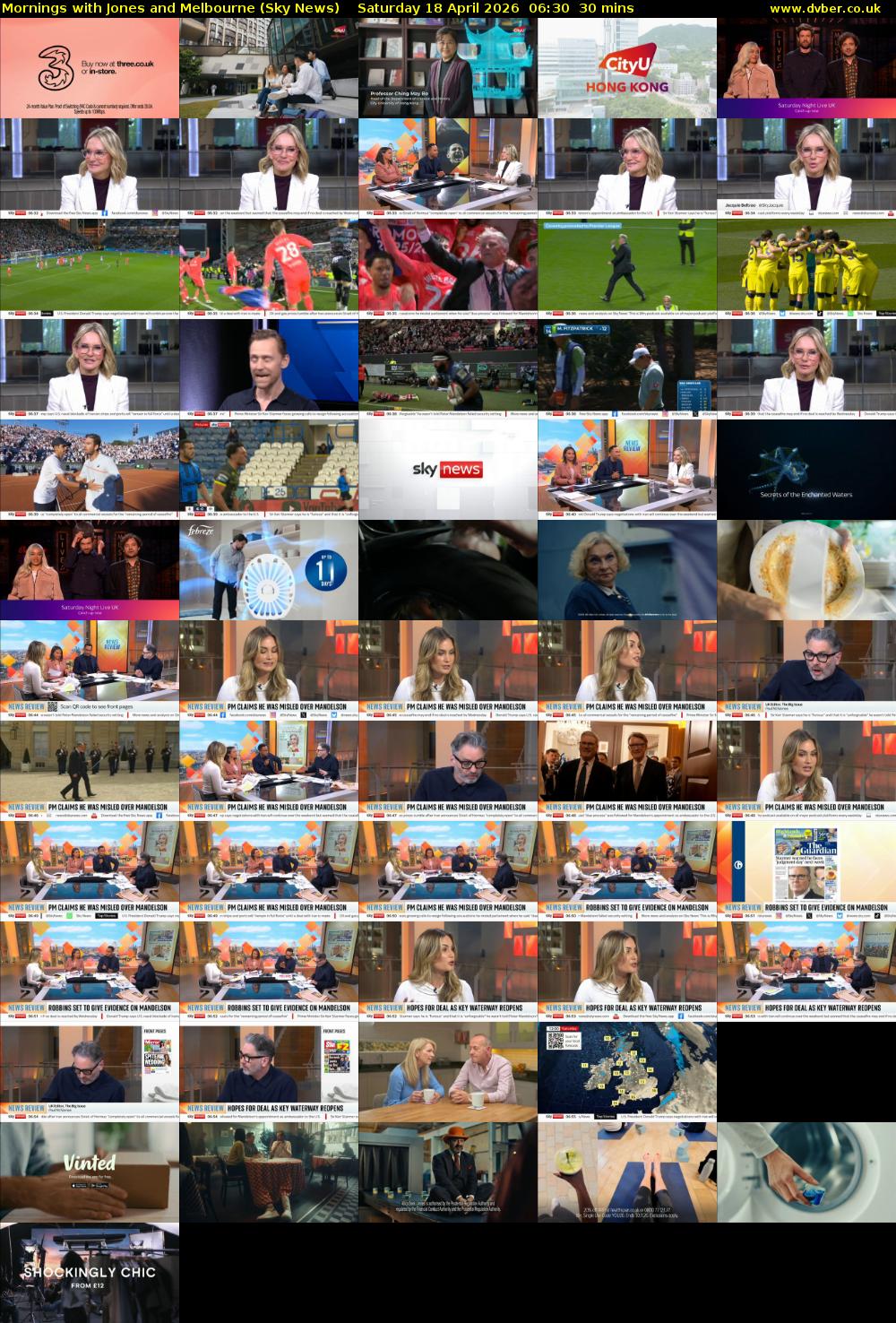 Mornings with Jones and Melbourne (Sky News) Saturday 18 April 2026 06:30 - 07:00