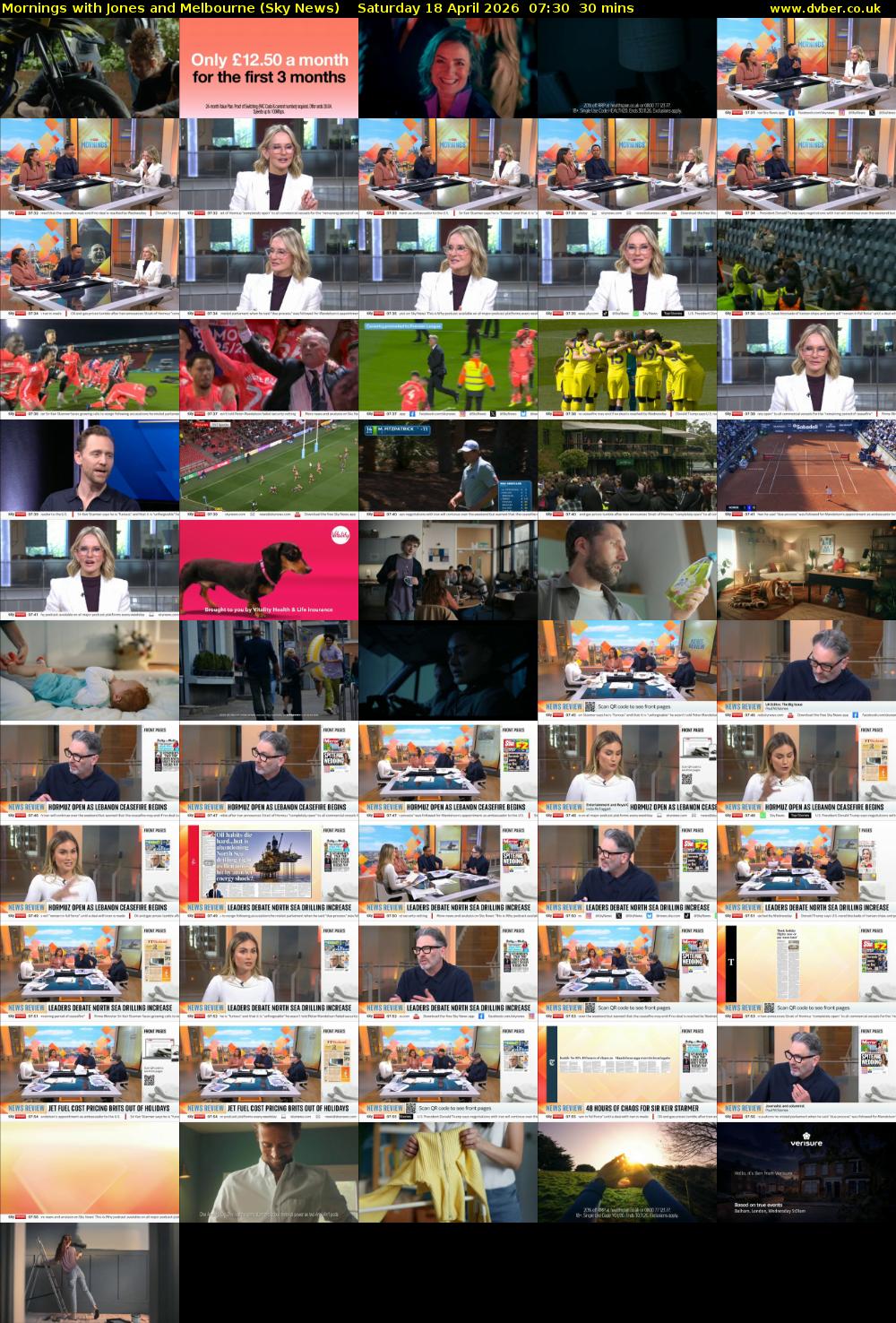 Mornings with Jones and Melbourne (Sky News) Saturday 18 April 2026 07:30 - 08:00