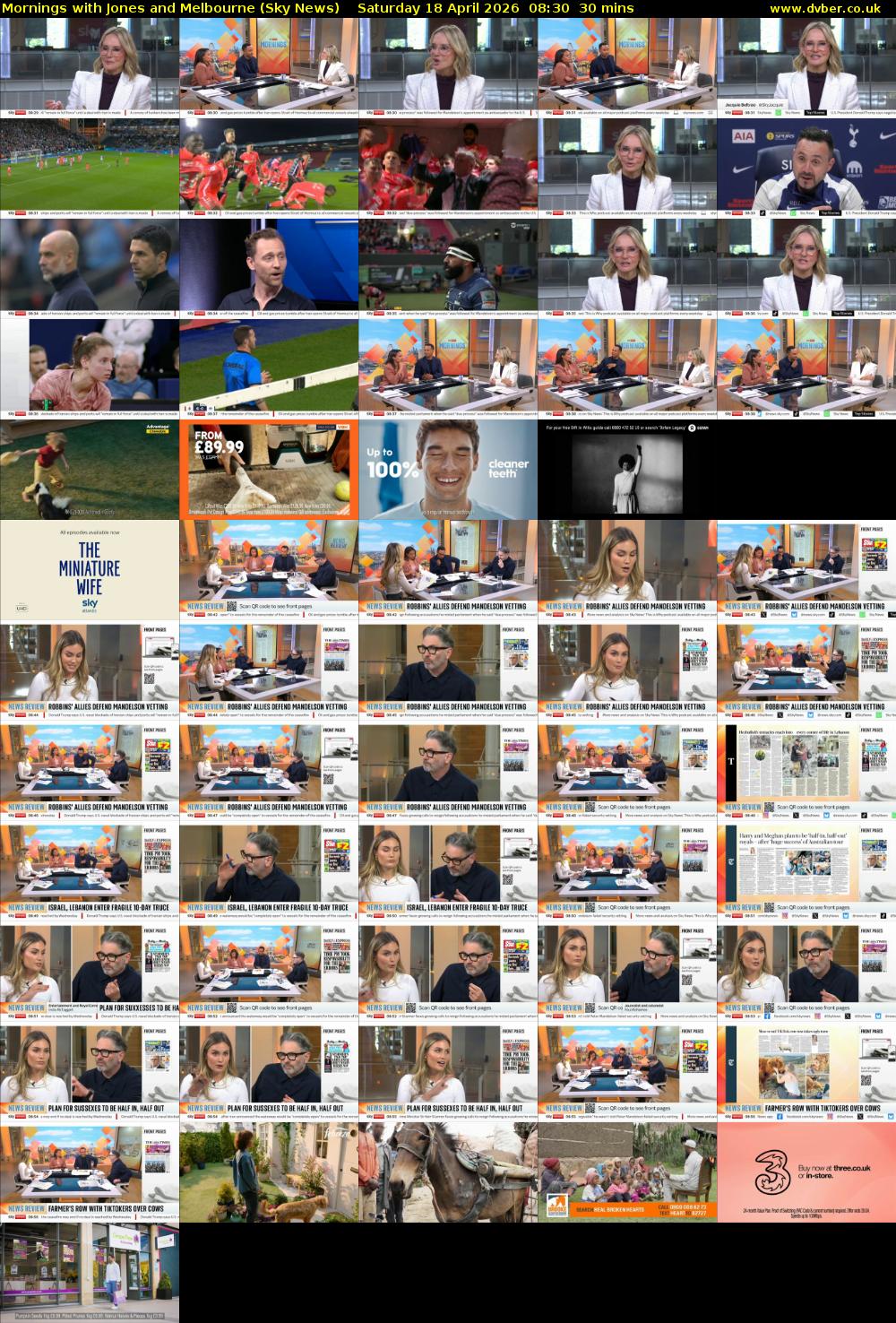 Mornings with Jones and Melbourne (Sky News) Saturday 18 April 2026 08:30 - 09:00