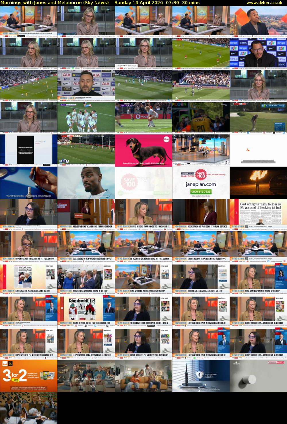 Mornings with Jones and Melbourne (Sky News) Sunday 19 April 2026 07:30 - 08:00
