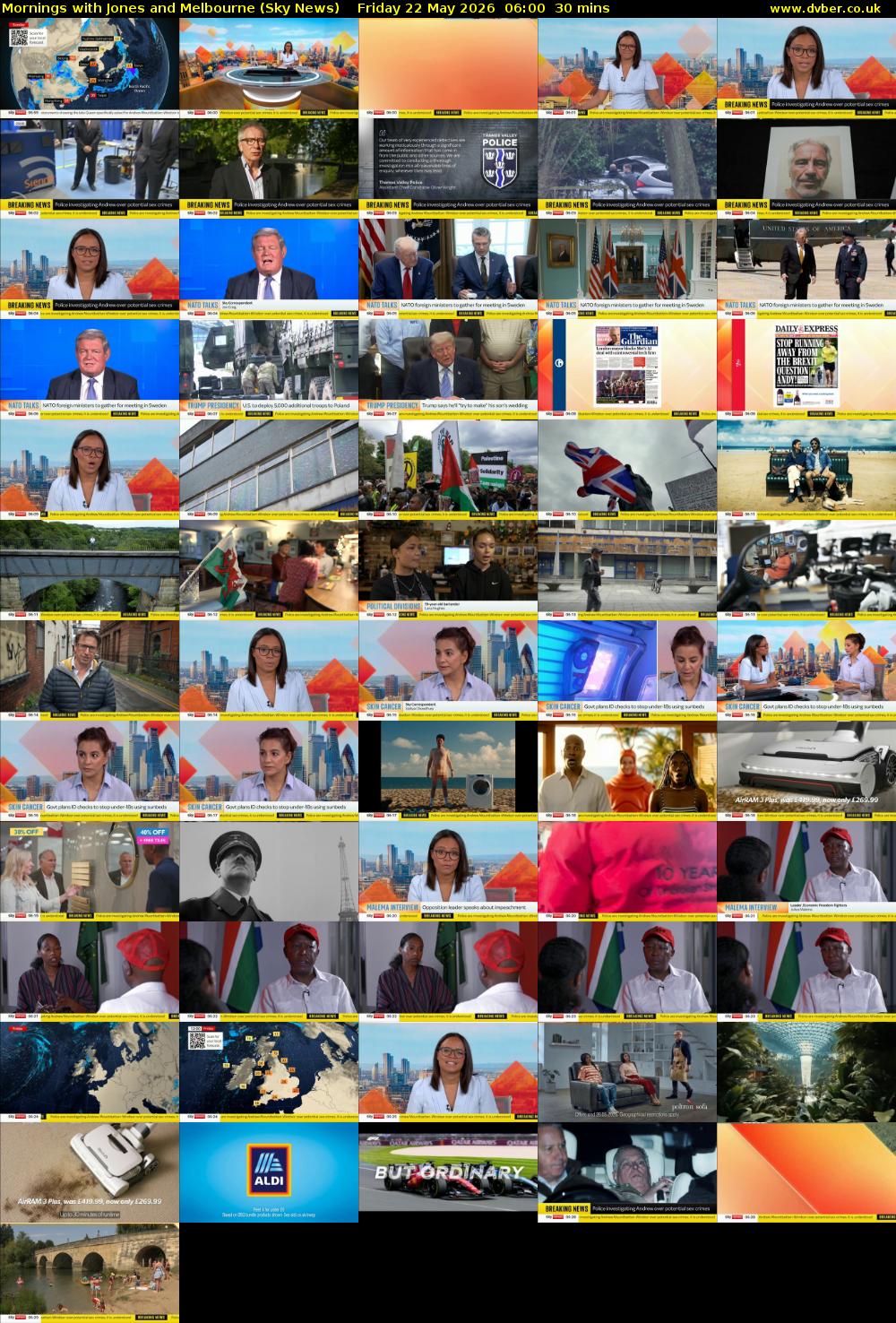 Mornings with Jones and Melbourne (Sky News) Friday 22 May 2026 06:00 - 06:30