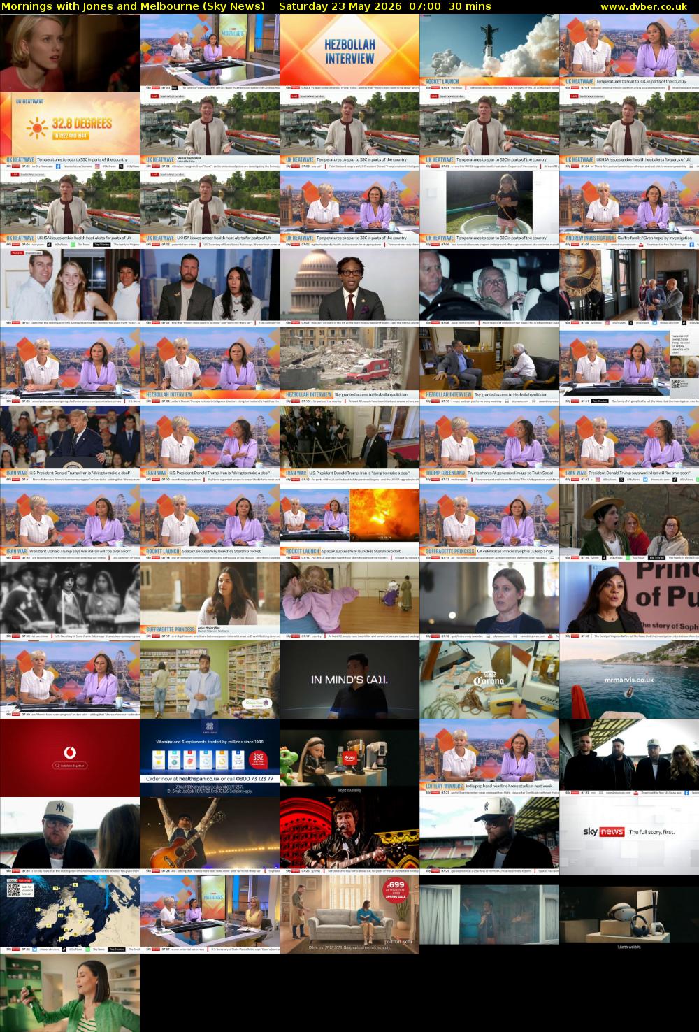 Mornings with Jones and Melbourne (Sky News) Saturday 23 May 2026 07:00 - 07:30