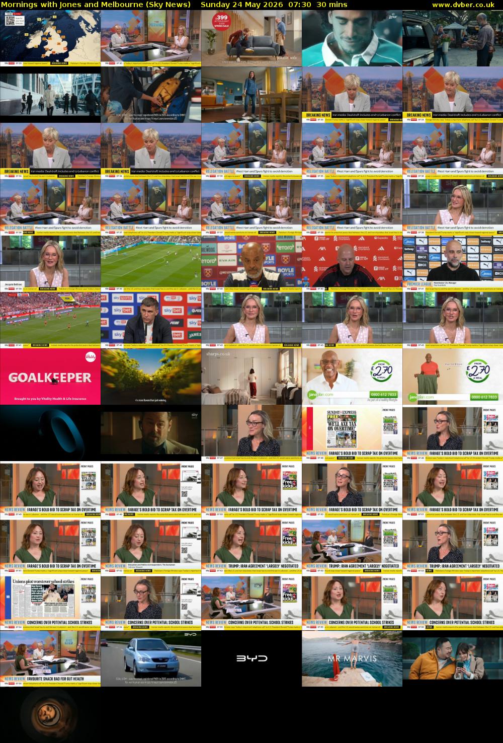 Mornings with Jones and Melbourne (Sky News) Sunday 24 May 2026 07:30 - 08:00