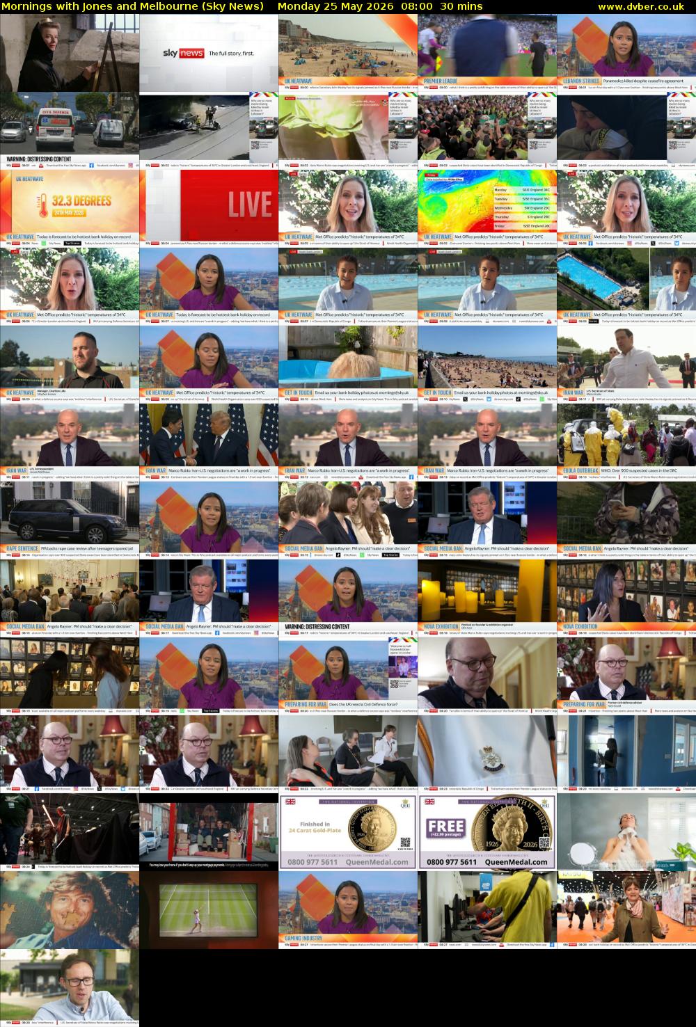Mornings with Jones and Melbourne (Sky News) Monday 25 May 2026 08:00 - 08:30