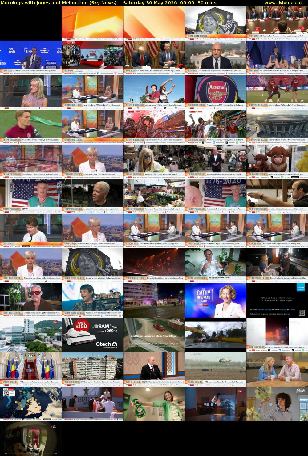 Mornings with Jones and Melbourne (Sky News) Saturday 30 May 2026 06:00 - 06:30