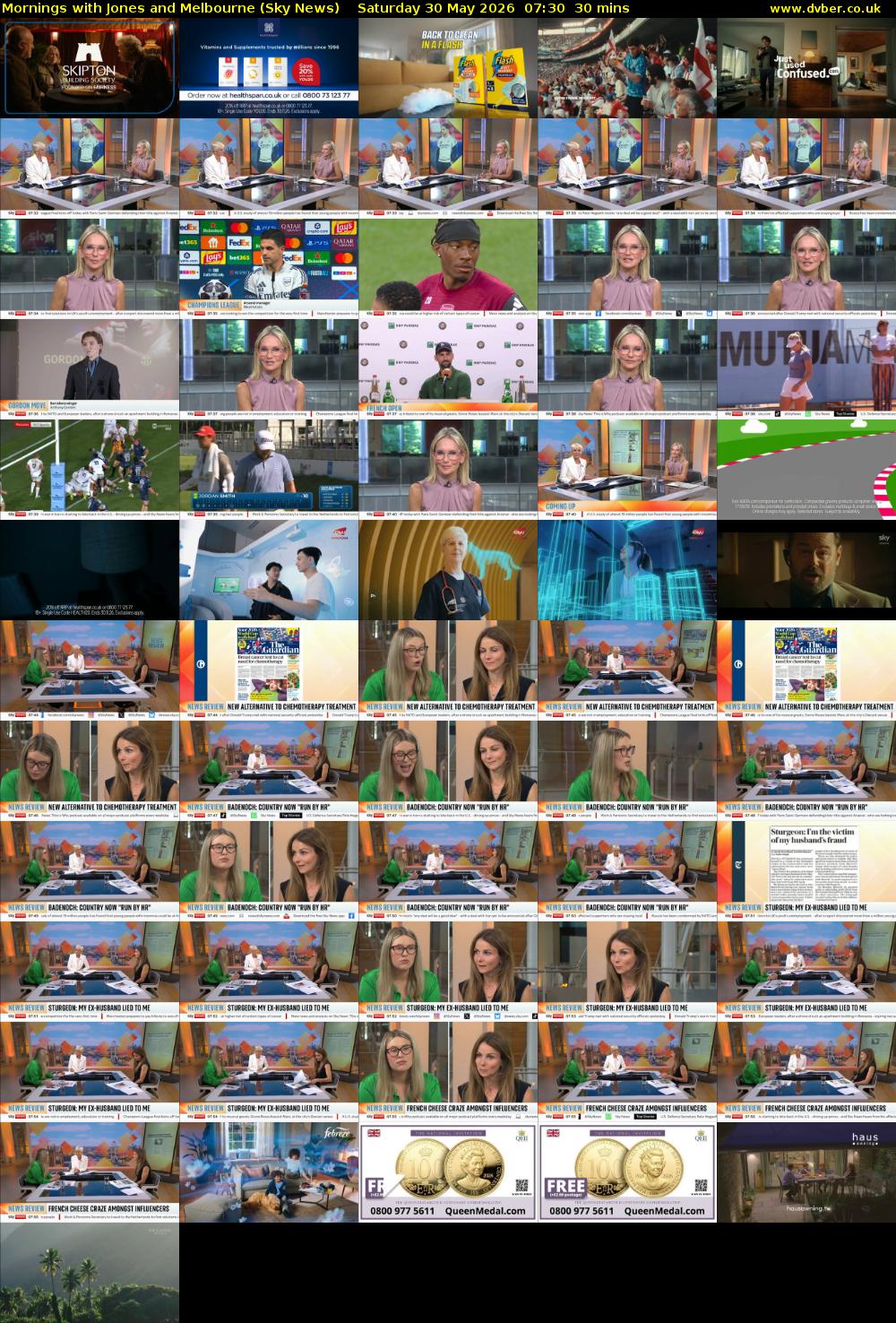 Mornings with Jones and Melbourne (Sky News) Saturday 30 May 2026 07:30 - 08:00