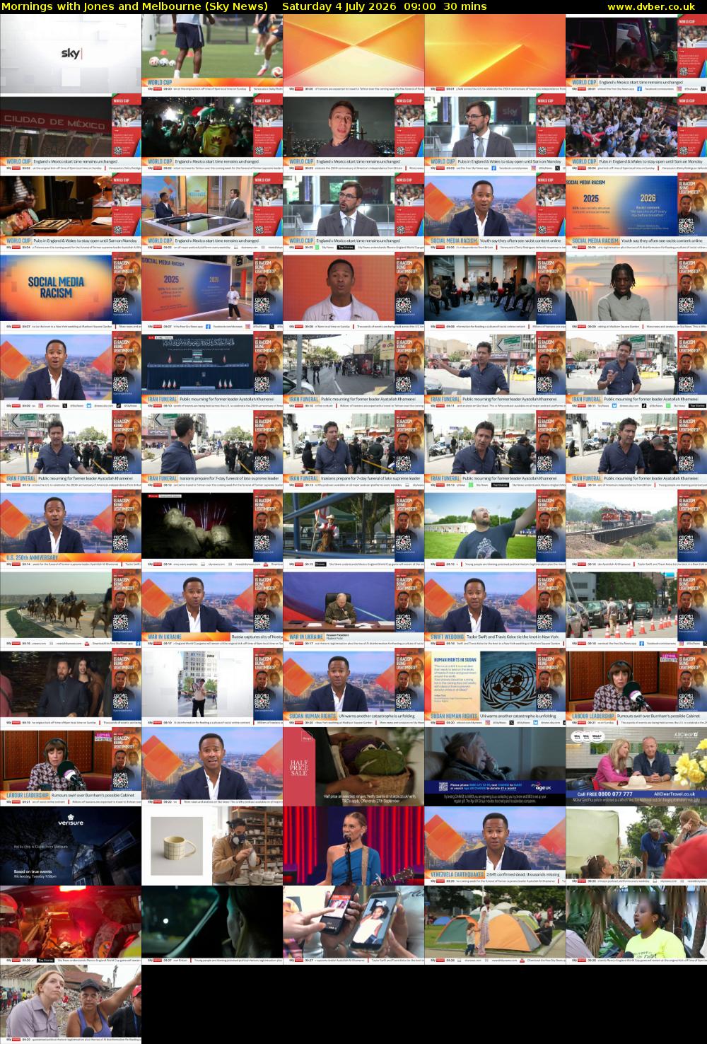 Mornings with Jones and Melbourne (Sky News) Saturday 4 July 2026 09:00 - 09:30