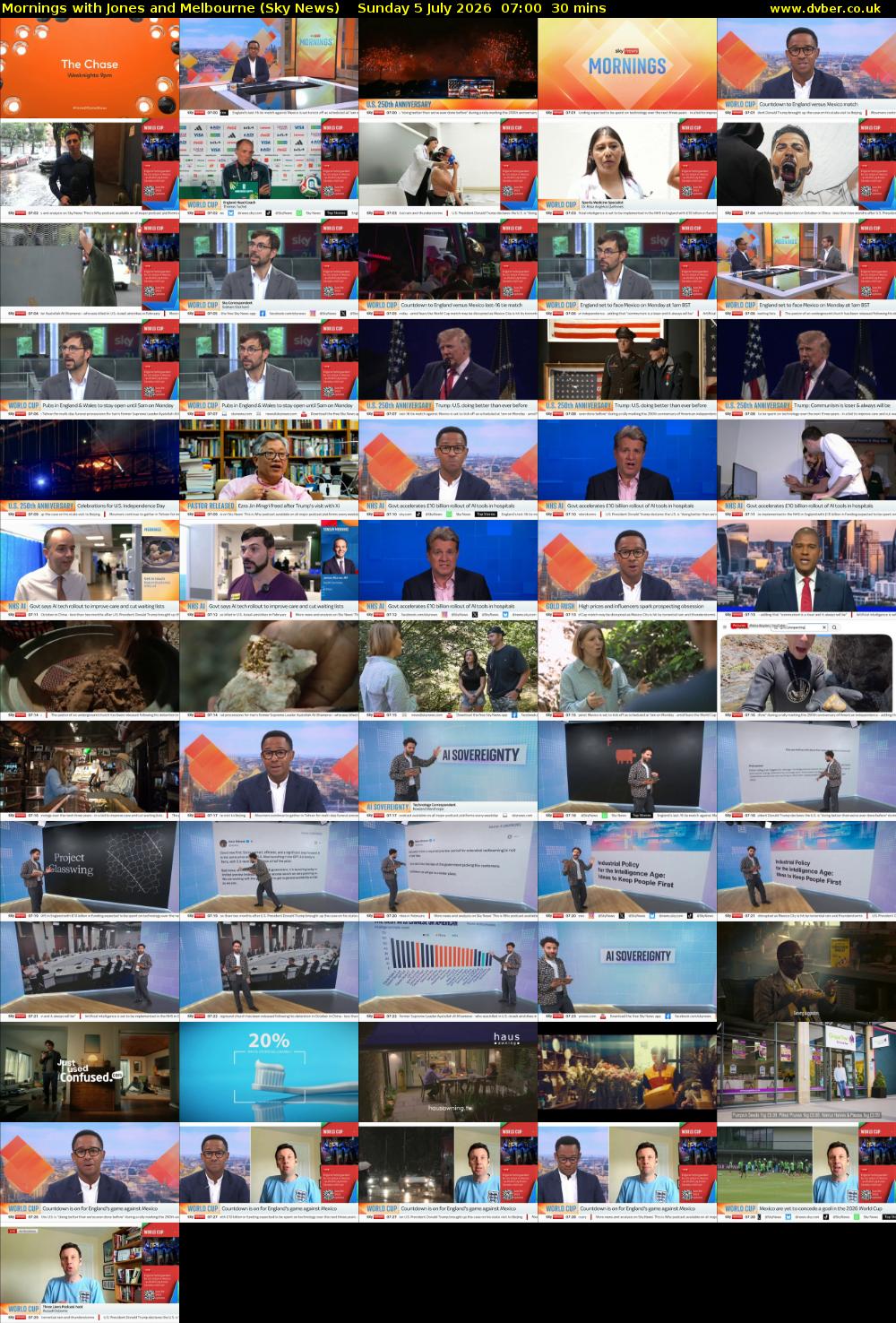 Mornings with Jones and Melbourne (Sky News) Sunday 5 July 2026 07:00 - 07:30