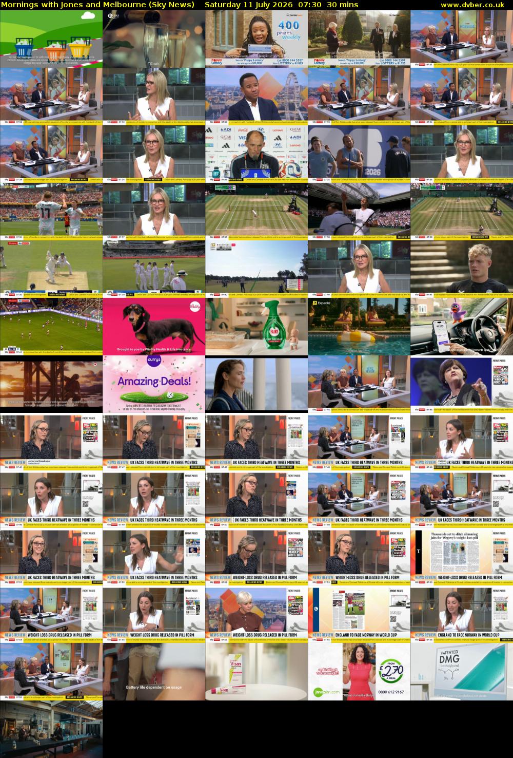 Mornings with Jones and Melbourne (Sky News) Saturday 11 July 2026 07:30 - 08:00