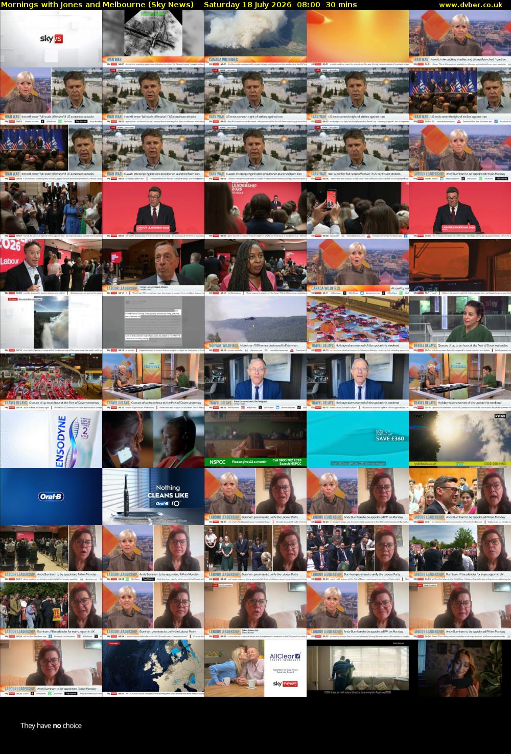 Mornings with Jones and Melbourne (Sky News) Saturday 18 July 2026 08:00 - 08:30
