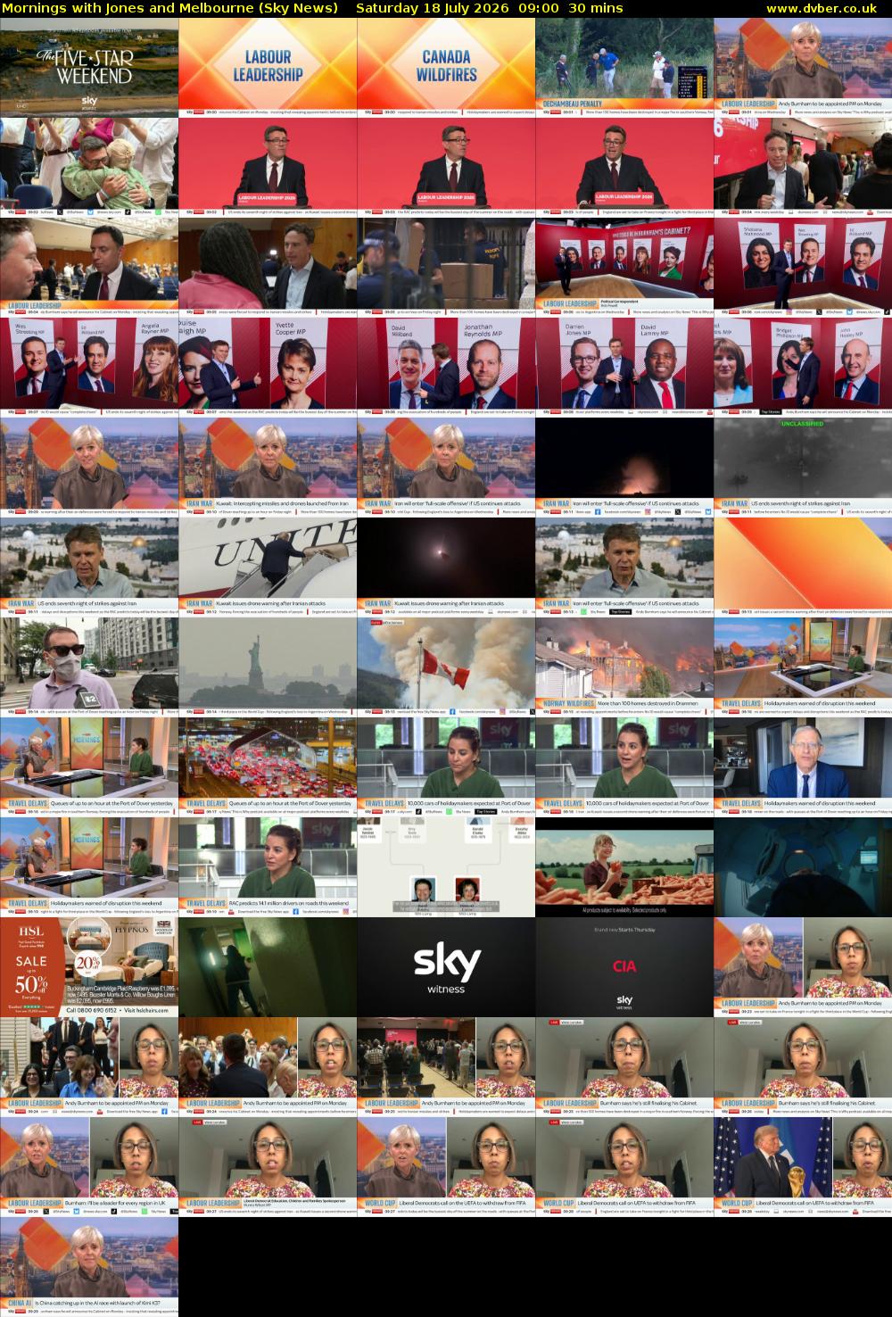 Mornings with Jones and Melbourne (Sky News) Saturday 18 July 2026 09:00 - 09:30
