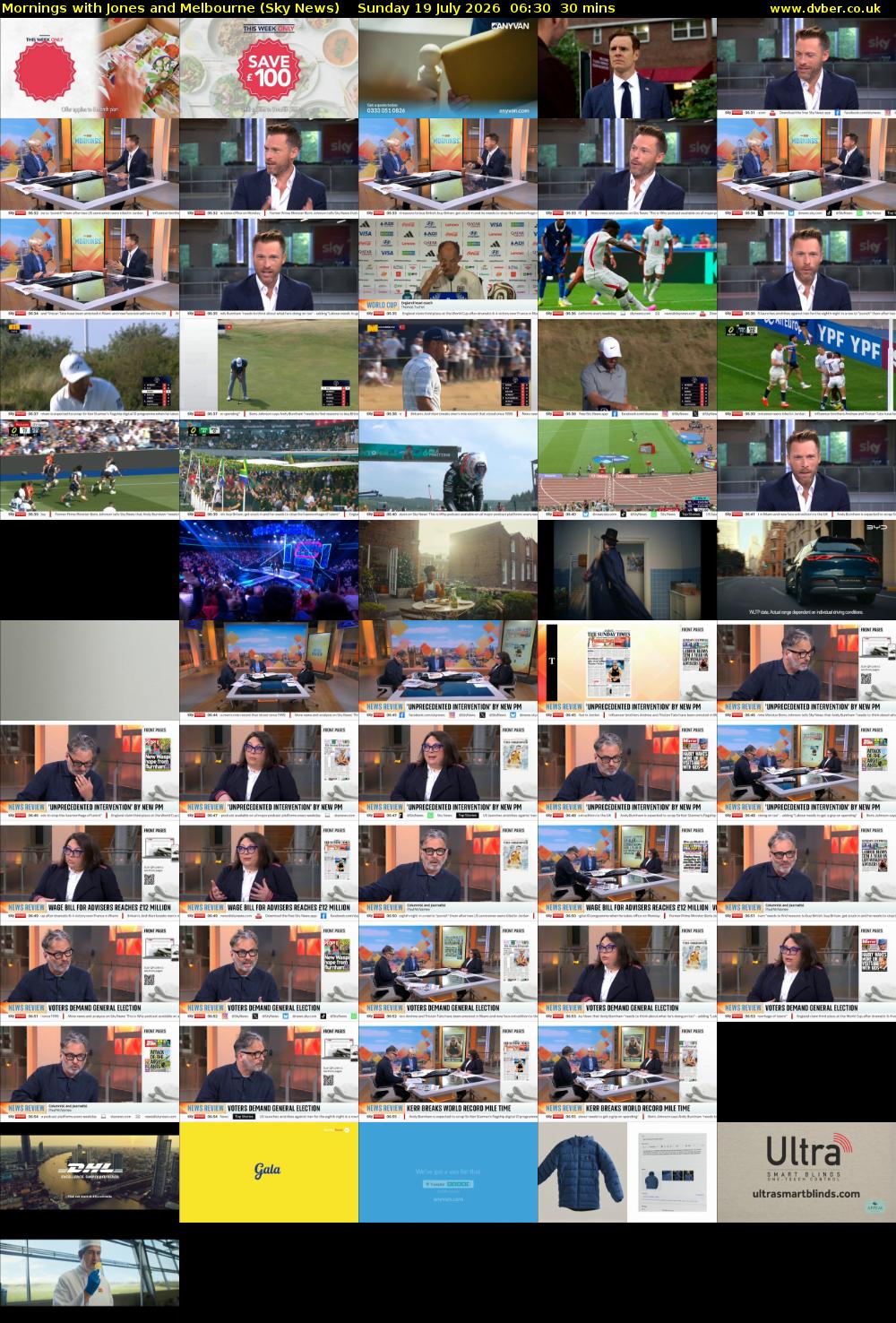 Mornings with Jones and Melbourne (Sky News) Sunday 19 July 2026 06:30 - 07:00
