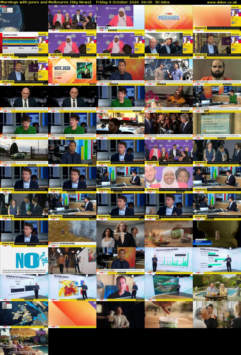 Mornings with Jones and Melbourne (Sky News) Friday 9 October 2026 06:00 - 06:30